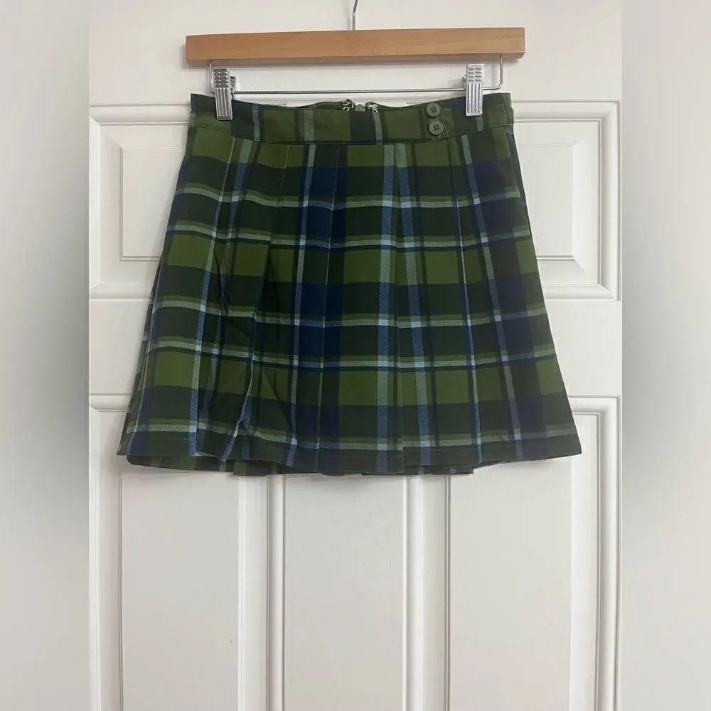 WEWOREWHAT Plaid Twill Tennis Mini Skirt NWT Size 2